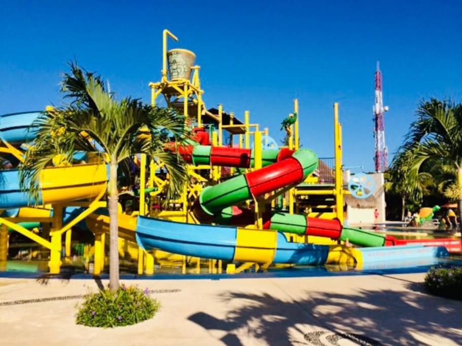 קנקון Punta Me Apartment Beach Front In The Hotel & Waterpark מראה חיצוני תמונה